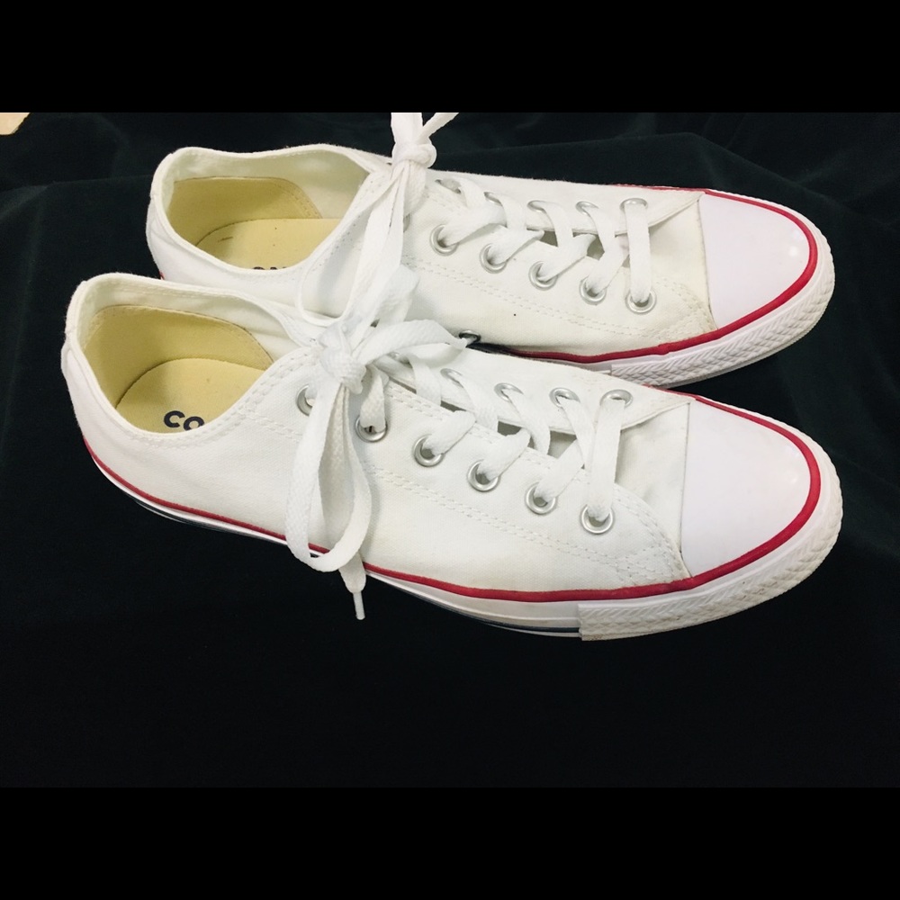 White Converse sneakers